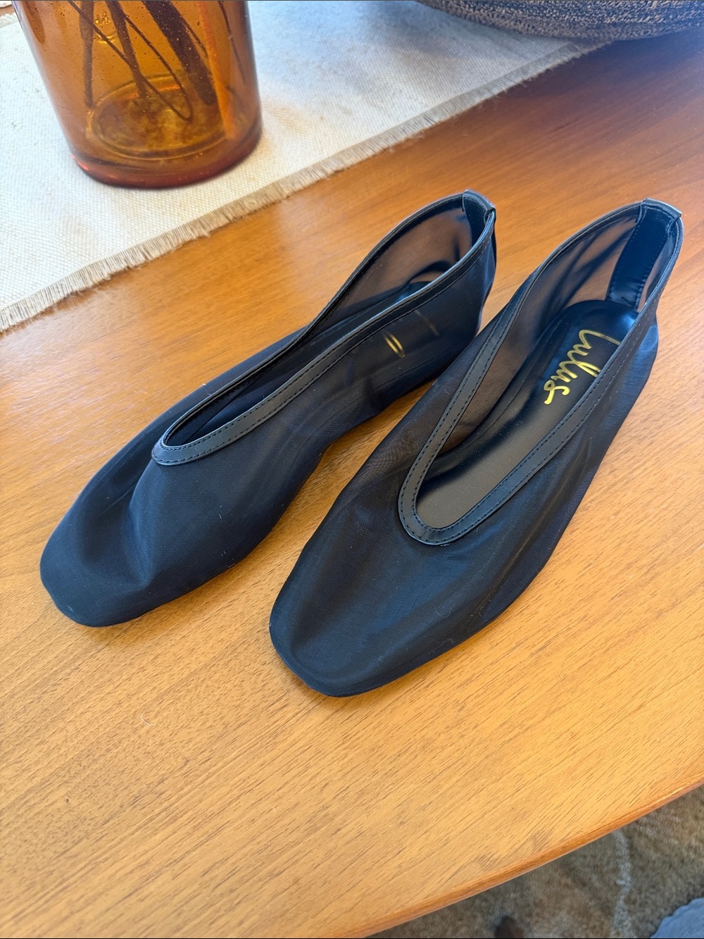 Lulu’s Black Sheer Ballet Flats - Sleek Women's Slip-On Shoes